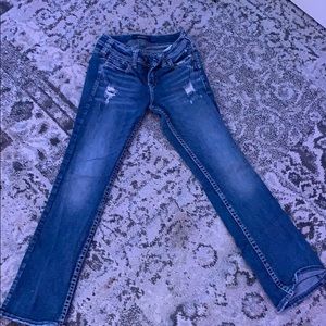 Silver bootcut jeans